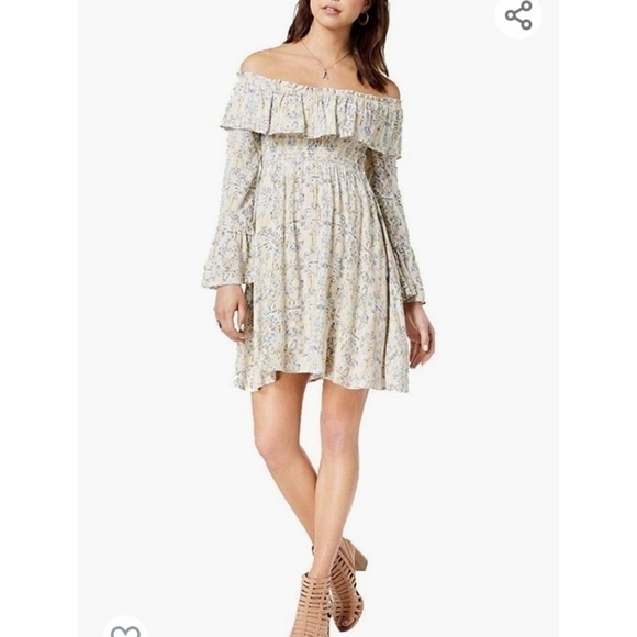 NWT szM American Rag off the shoulder ruffle dress - Picture 1 of 8